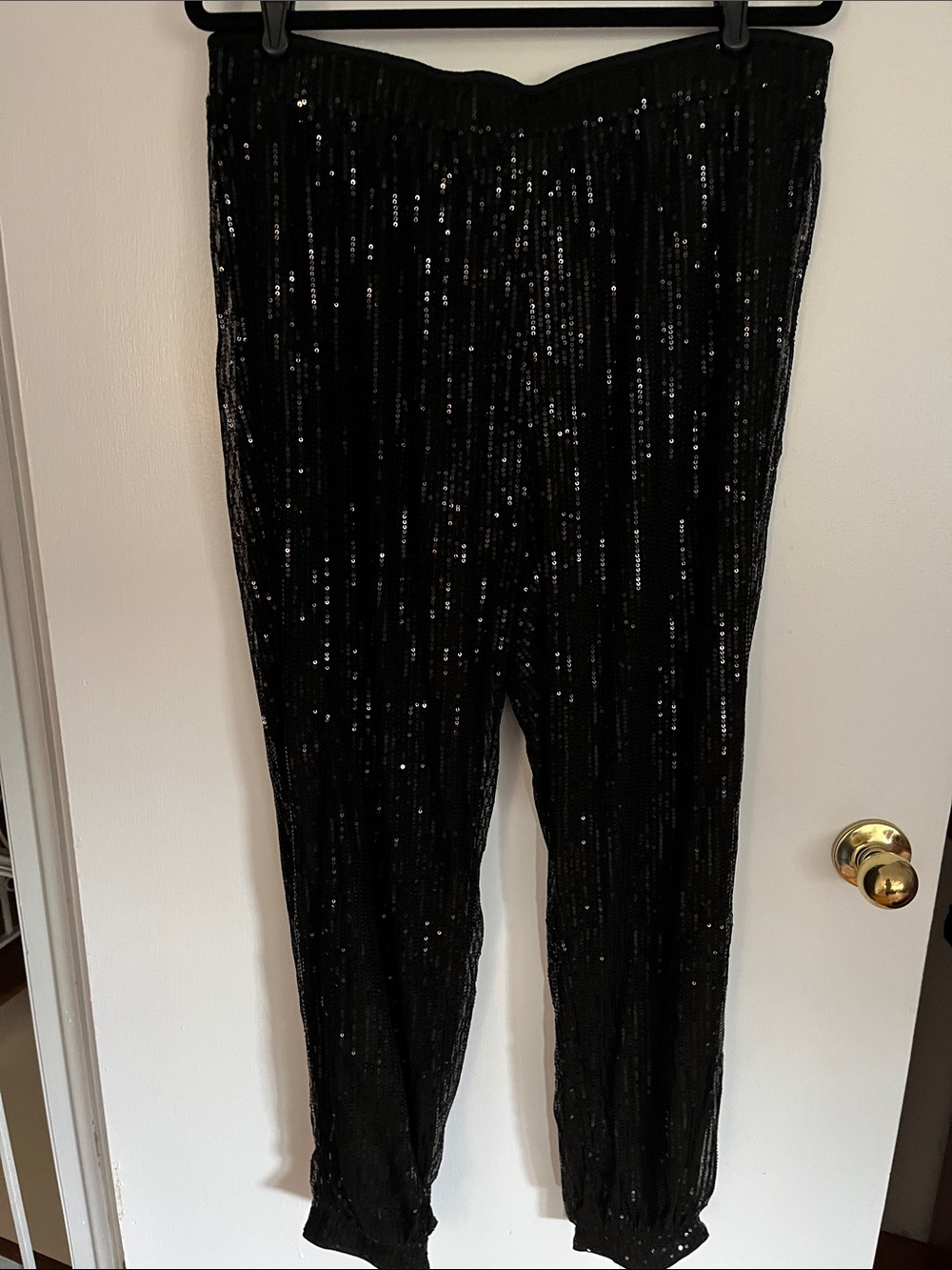 SHEIN sequin jogger cut pants